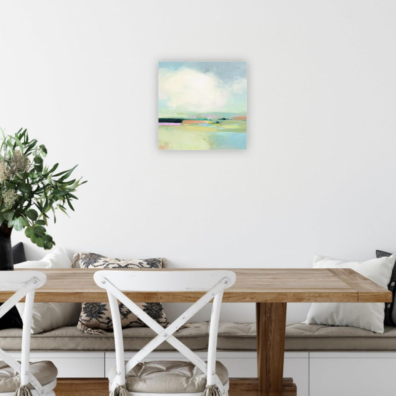 «Green», paysage coloré, impression sur toile, maison moderne de qualité supérieure, 24 x 24 po