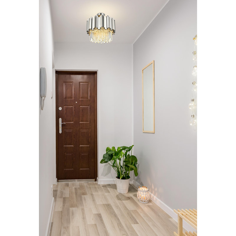 Lenora 16 inch Flush Mount , Chrome
