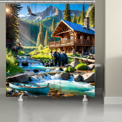 Rideau de douche Bear Creek Crossing