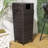 Keaton Modern 24.13-Gallon All-Weather Wicker/Metal Lidded Hideaway Outdoor Trash Can-103764196
