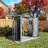 Gray 5x3 Ft Metal Outdoor Tool Shed With Lockable Door, Waterproof And High - Strength, Good For Garden Backyard Storage, Modern Design Storage Peaked Roof, Door Garden, Backyard, Patio Ideal Tools,