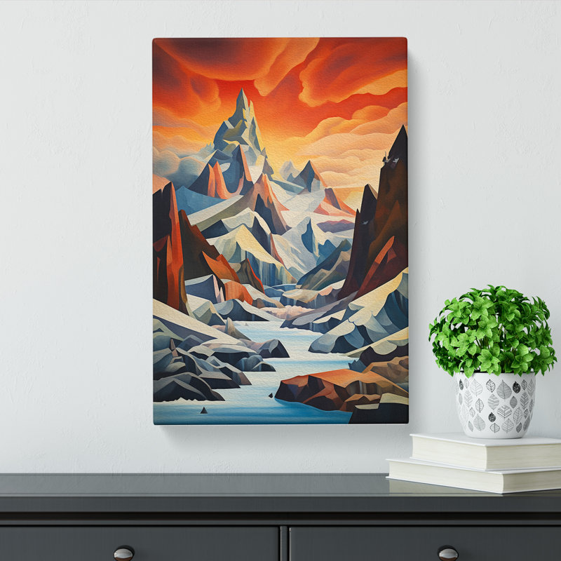 Glacier Dadaism - Wrapped Canvas, 60cm H x 40cm W x 3cm D