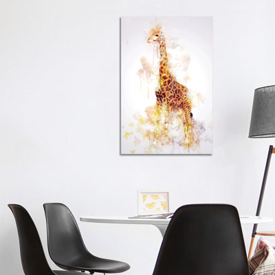Giraffe by Cornel Vlad - Wrapped Canvas Painting