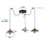 Drasner 3 - Light Silver/Yellow Cluster Pendant-5407158