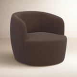 Maya Swivel Chair In Boucle