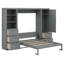 Lit escamotable Murphy avec placard, tiroirs et tablettes-1620778313