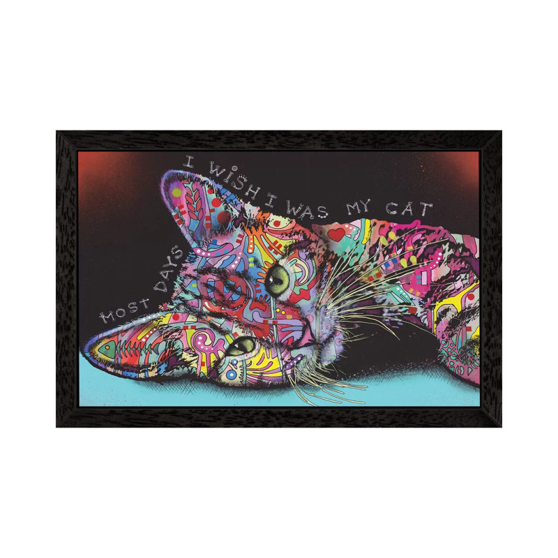 Most Days by Dean Russo - Giclee Art Print on Canvas, 101.6 cm H x 66.04 cm W, Black Framed