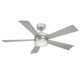 Wynd 5 - Blade Outdoor /Indoor Smart Ceiling Fan with Remote Control and LED Light Kit Included, Works With Alexa and iOS or Android App