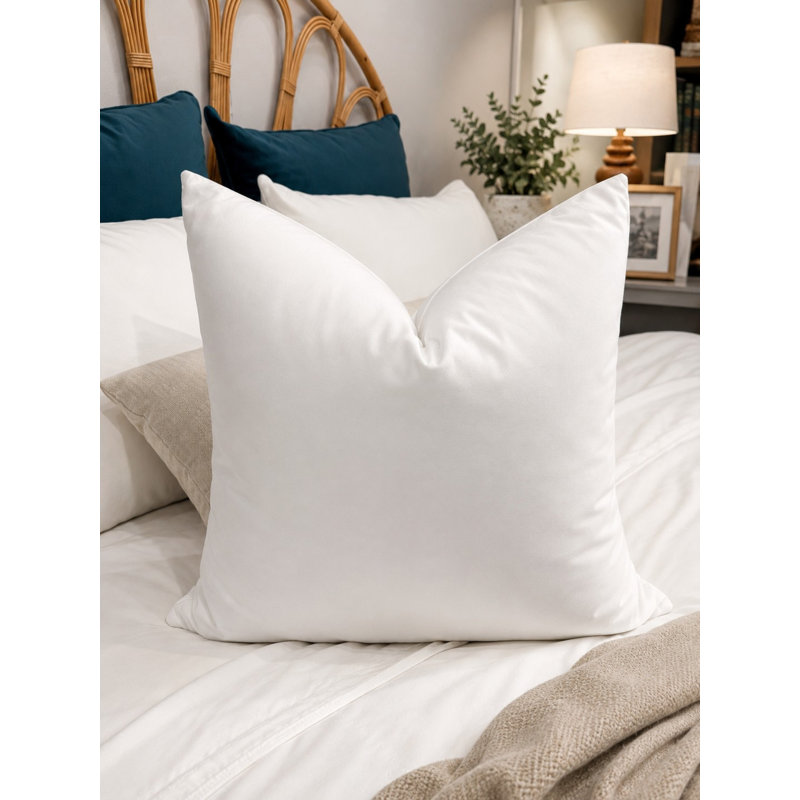 Choppable Micro Pillow Insert - Square Decorative Down Alternative Filled Pillow Insert - 18" x 18" - 4 Pack - White