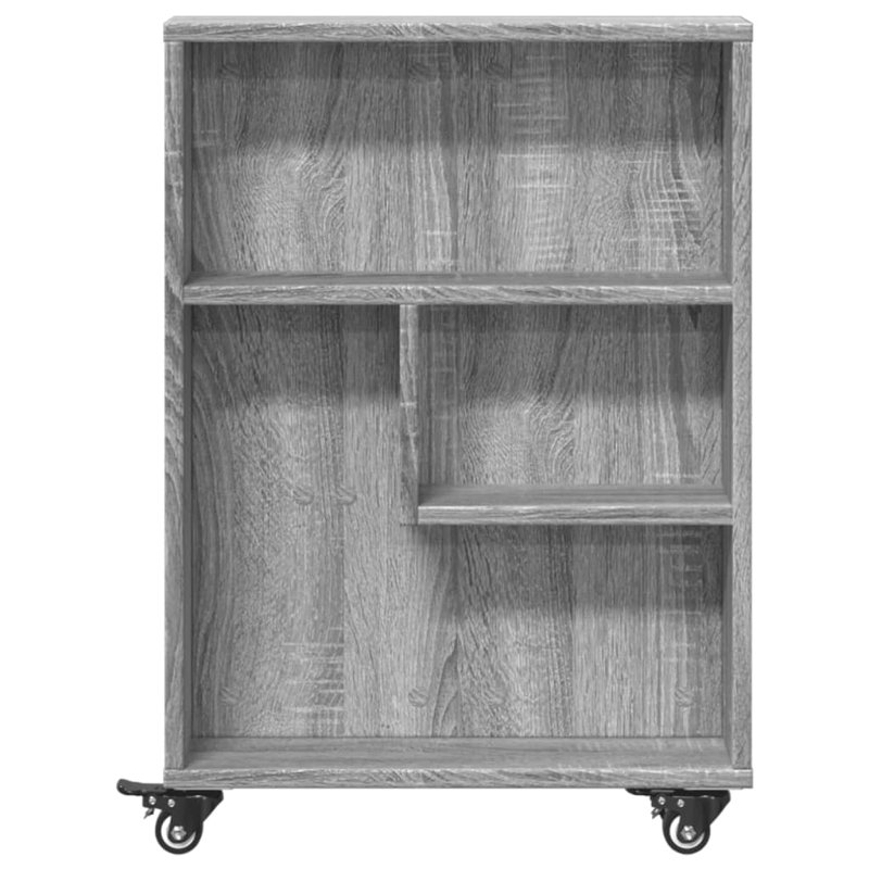 Ricaria 68cm H x 48cm W Bookcase, Grey/Sonoma
