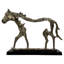 Sculpture de cheval en aluminium faite à la main Kaamil