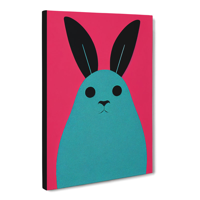 Dyri Rabbit Minimalism Vol.2 - Wrapped Canvas, 50cm H x 35cm W