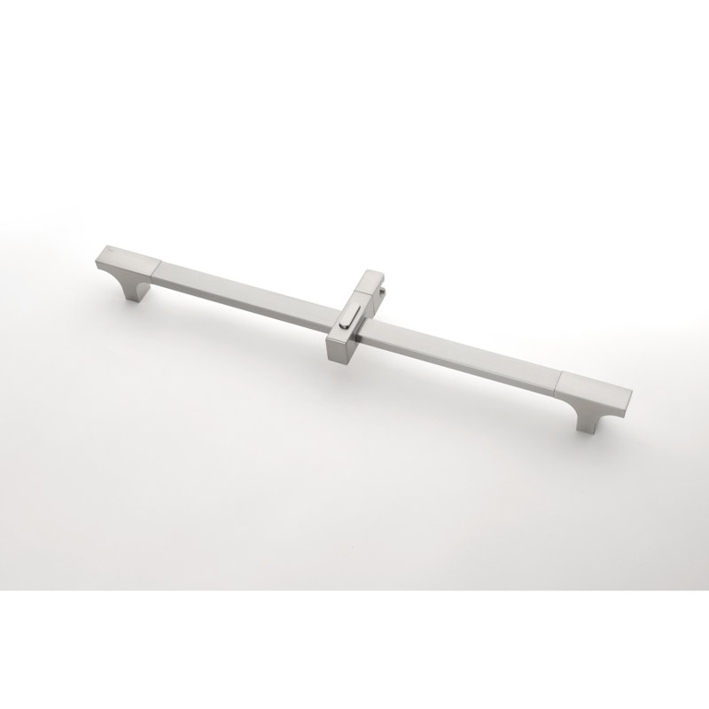 Système de douche de salle de bain avec tête multifonctionnelle, douche à main, barre coulissante, jets réglables en nickel brossé