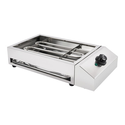1800W Electric Grill, Portable Stainless Steel Non-Stick BBQ For Home Patio
