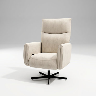Electric Swivel Recliner Chair with Dual USB Charging and 360-Degree Rotation for Home Office and Living Room Comfort