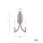 Olette, Wall Sconce, 2-Light, 17", Frosted Acrylic-109387456