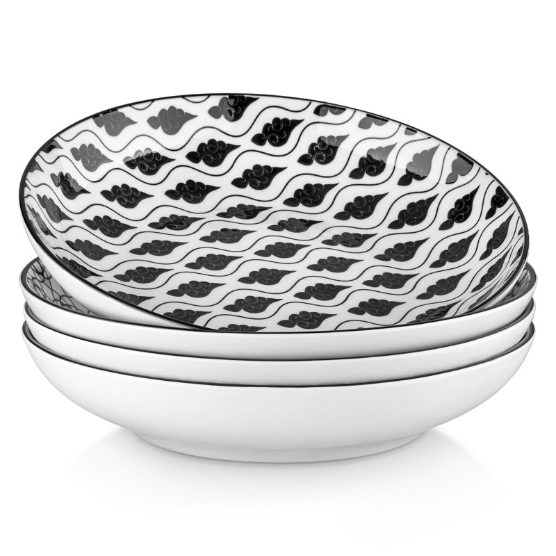 Haruka 4 Piece Pasta Plate Set
