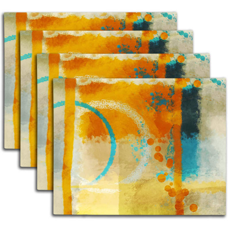 Napperon abstrait en polyester