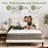 14'' Medium Plush Hybrid Mattress With Leaf Pattern Top – Gel Memory Foam & Pocket Coils-1076493390