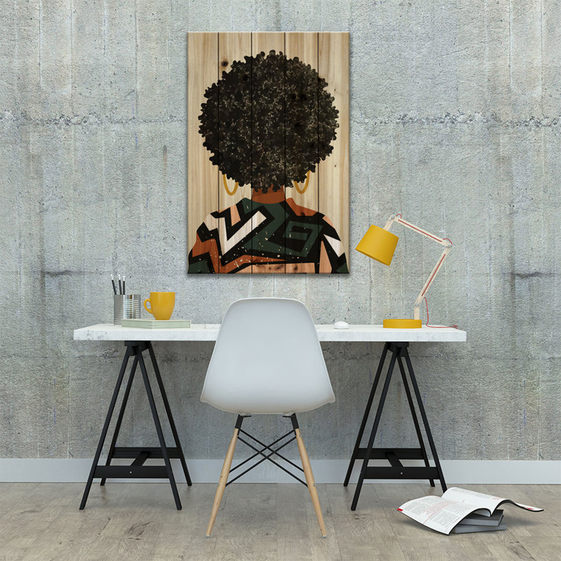«Black Art Matter», reproduction d'impression, Toile blanche encadrée, Pas de tapis, H 40 po x l 26 po x P 1,5 po