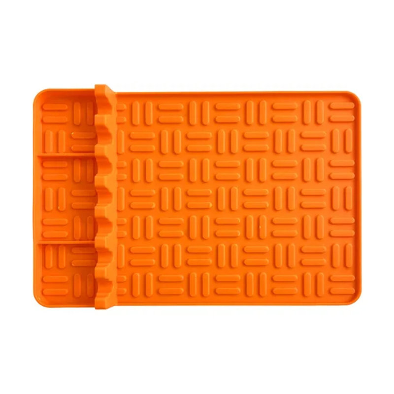 Tapis de barbecue antiadhésif en silicone Bbq, Gris