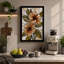 Stained Glass Flowers Botanical - Wrapped Canvas-1354305849-1354305854