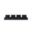 Anna Black 4-Seater Modular Sofa