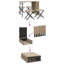 4 - Person Wicker Patio Dining Set with Rectangular Table-2006796962