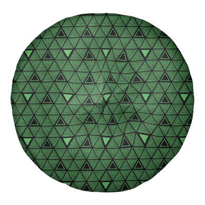 Coussin de sol classique à motif de triangles dessinés à la main