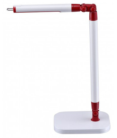 Wylie USB Desk, White/Red