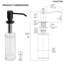 Distributeur de savon manuel rechargeable de 500 ml avec bec pivotant à 360 degrés-135753612
