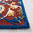 Blossom Hand Tufted Wool/Cotton Oriental Rug in Red/Blue/Beige-1206799476