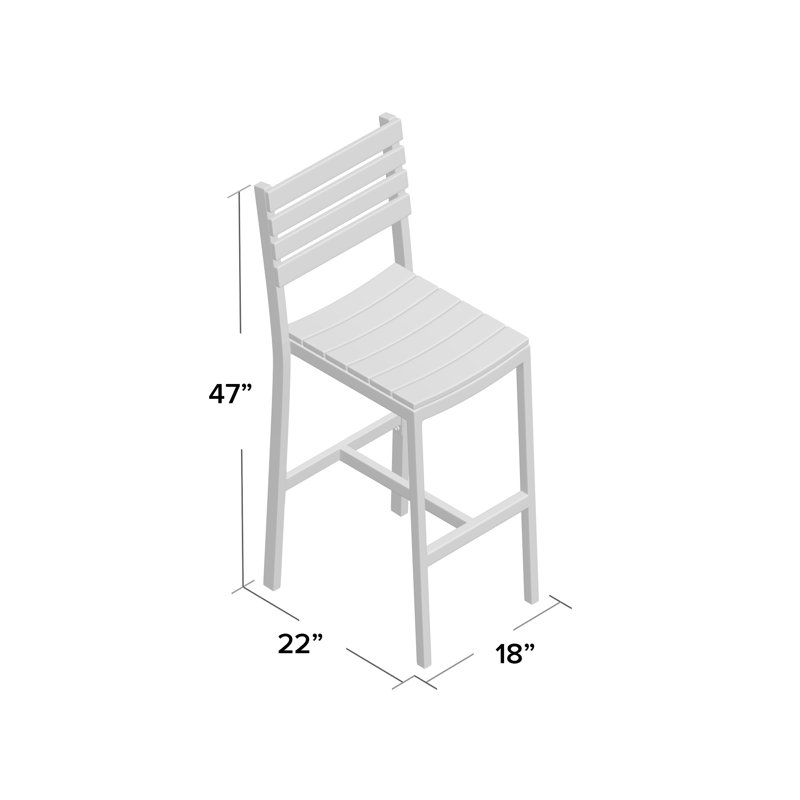 Tabouret de bar 30 po Vienna, Noir