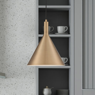 Luminaire suspendu conique à 1 lumière Laroche