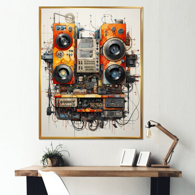 Schéma d'un plateau tournant I sur toile