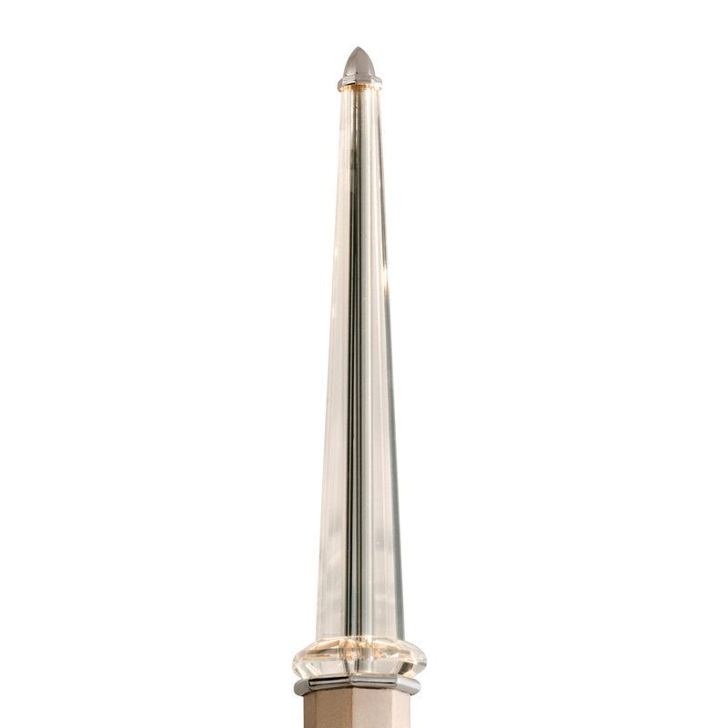 Tranquility Silver Leaf 8-Light LED Crystal Sconce with Dimmable Feature