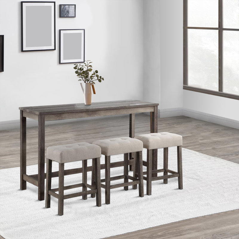 Ensemble repas pour 3 personnes Dilmore, Brun
