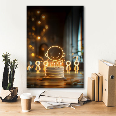 Ebern Designs 'Birthday' by r3darch0n Canvas Wall Art