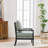 Accent Chair With Turned Wood And Solid Frame-1731412532