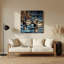 «Birds Wood Duck», art mural en métal mauve-87453202