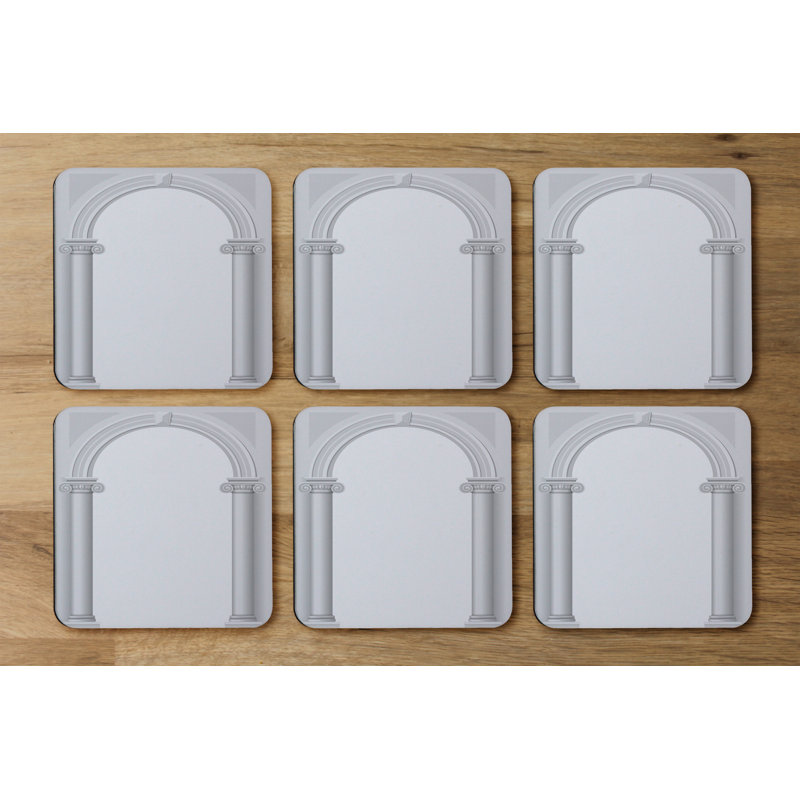 Square 6 Piece Coaster Set