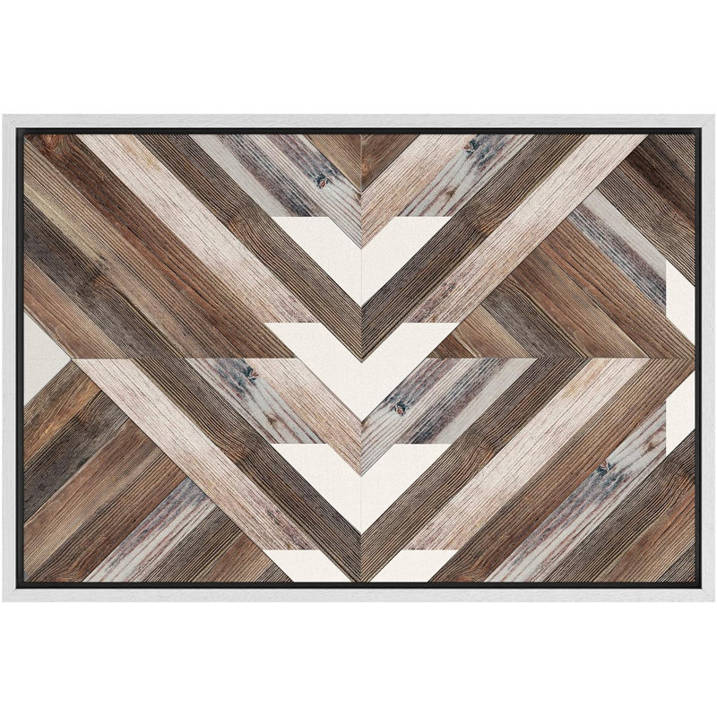 Triangle géométrique, H 24 po x l 36 po x P 1,5 po, Blanc