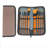 Flat Paint Brushes 10pcs Canvas Bag Set