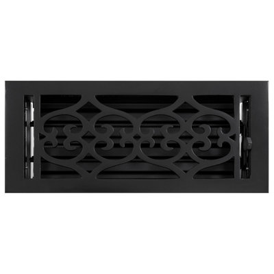 Old Victorian Cast Iron Floor Register - Powder Coat