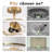 Semi Flush Mount Ceiling Light Fixture, Modern Light Fixtures Ceiling Mount with Fabric Shade, 3-Light Double Drum Lighting Fixtures Close to Ceiling Light for Bedroom-35423593