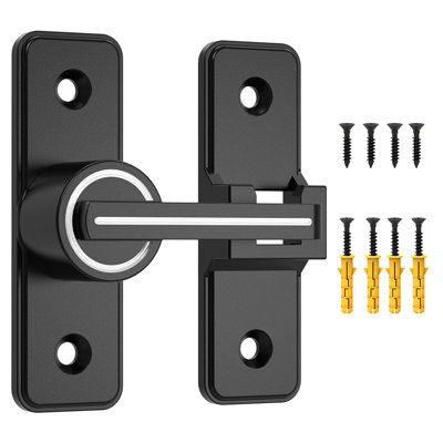 Barn Door Lock 180 Degree Sliding Door Gate Latch Luminous Flip Heavy Duty Sliding Door Latch Lock