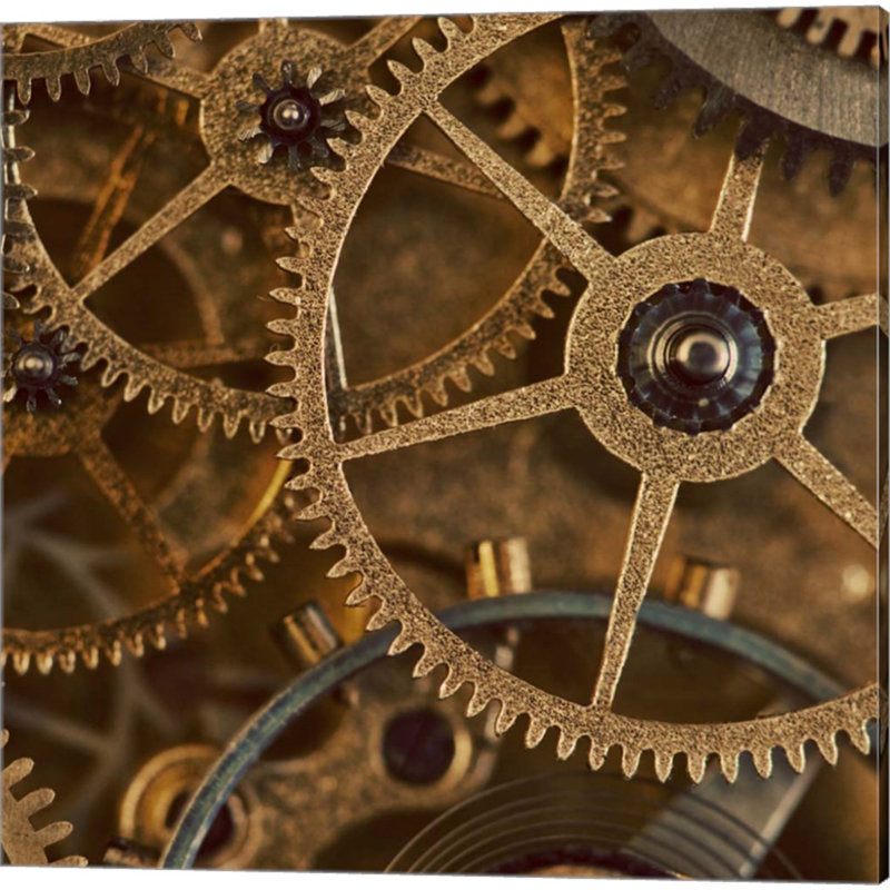 «Copper Cogs Close Up» par Tom Quartermaine, art sur toile (ensemble de 2)