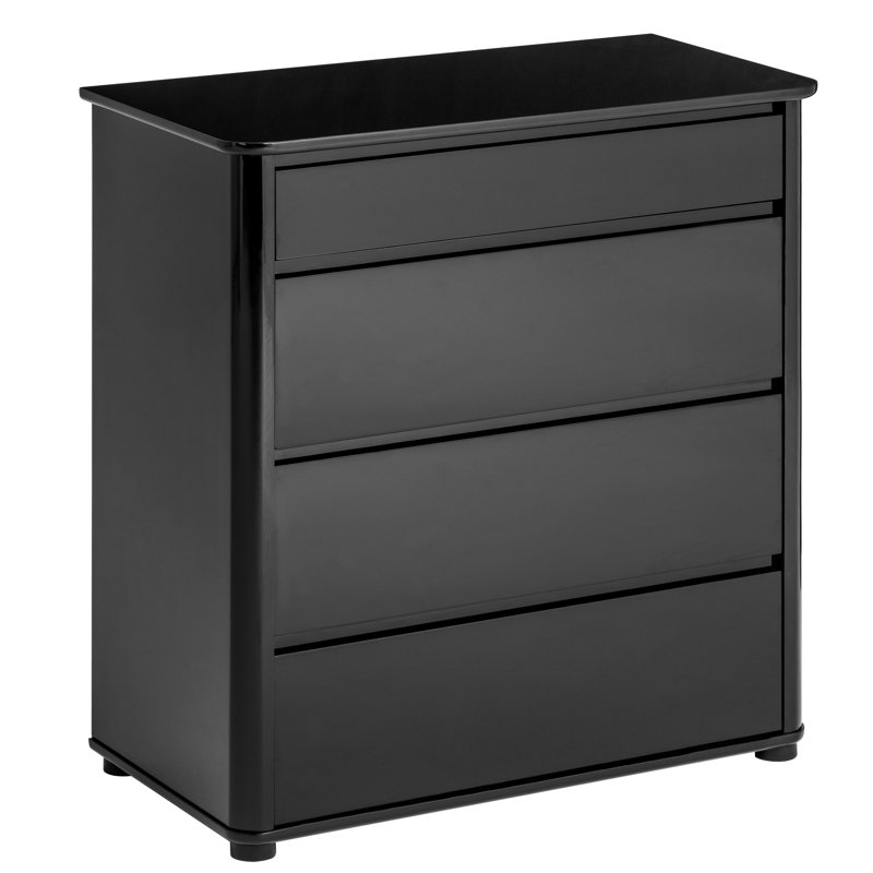 Whisler Solid Wood 80.2 cm W Chest of 4 Drawers