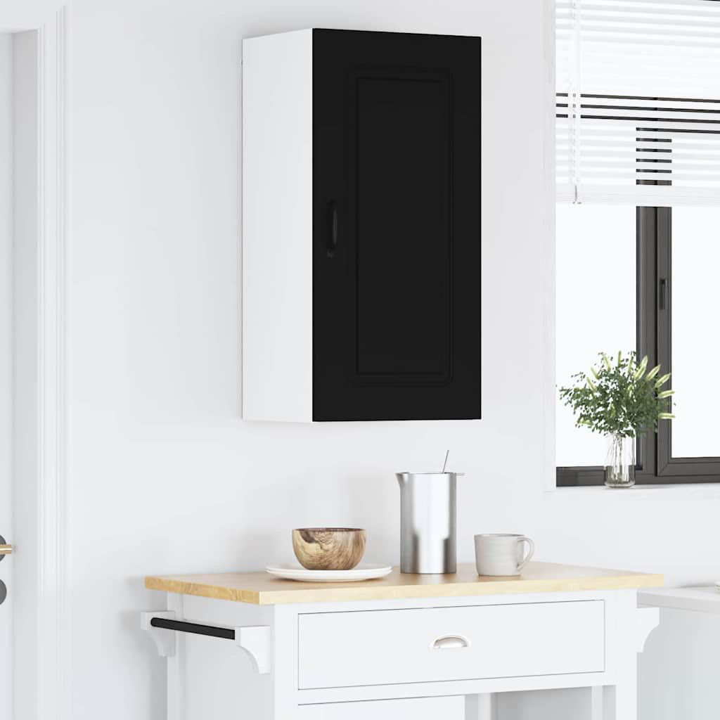 VIDAXL Wall Kitchen Cabinet - Black - 80 x 50 x 31cm - Image 2