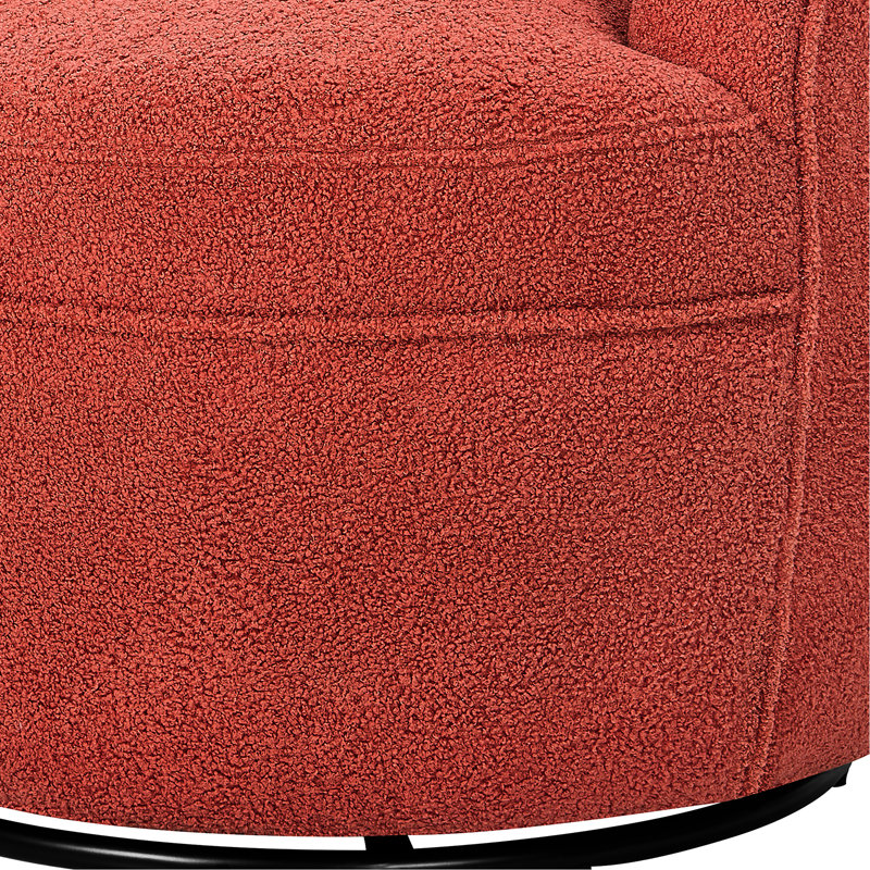 Chaise Coral - pivotant à 360 ° et revêtement contemporain avec un confort chaleureux, Corail